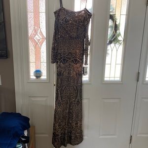 Bloomingdale’s Off-Shoulder Maxi Dress